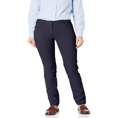 IZOD Junior's Uniform Stretch Twill Skinny Pant, Navy, 15