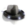 blinkee LED Flashing Cowboy Hat with Black Sequins view 4