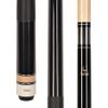 ASKA L2 2-Piece Pool Cue Stick, 58-inches Hard Rock Canadian Maple, 13mm Hard Tip (21-Ounce, Black) view 1