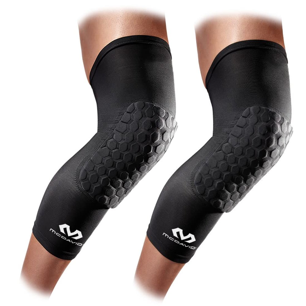 McDavid Knee Compression Sleeves, McDavid Knee Pads for Volleyball, Basketball, Weightlifting, and More, Moisture Wicking Knee Sleeves for Men and Women, HEX (1 Pair)
