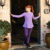 Elf Green Long Sleeve Peplum Tee for Girls by City Threads view 2