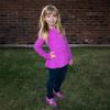 Elf Green Long Sleeve Peplum Tee for Girls by City Threads view 3