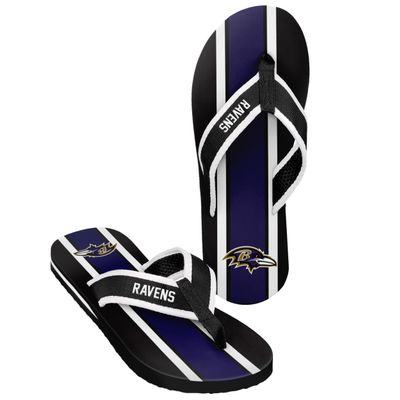 FOCO Baltimore Ravens 2016 Mens Contour Stripe Flip Flop