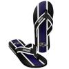 FOCO Baltimore Ravens 2016 Mens Contour Stripe Flip Flop view 1