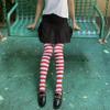 spomei Womens Thigh High Socks Striped Winter, Cotton Warm Over Knee Stockings Extra Long Leg Warmer for Cosplay & Goth LW-3 (Pastel/Multicolor) view 3