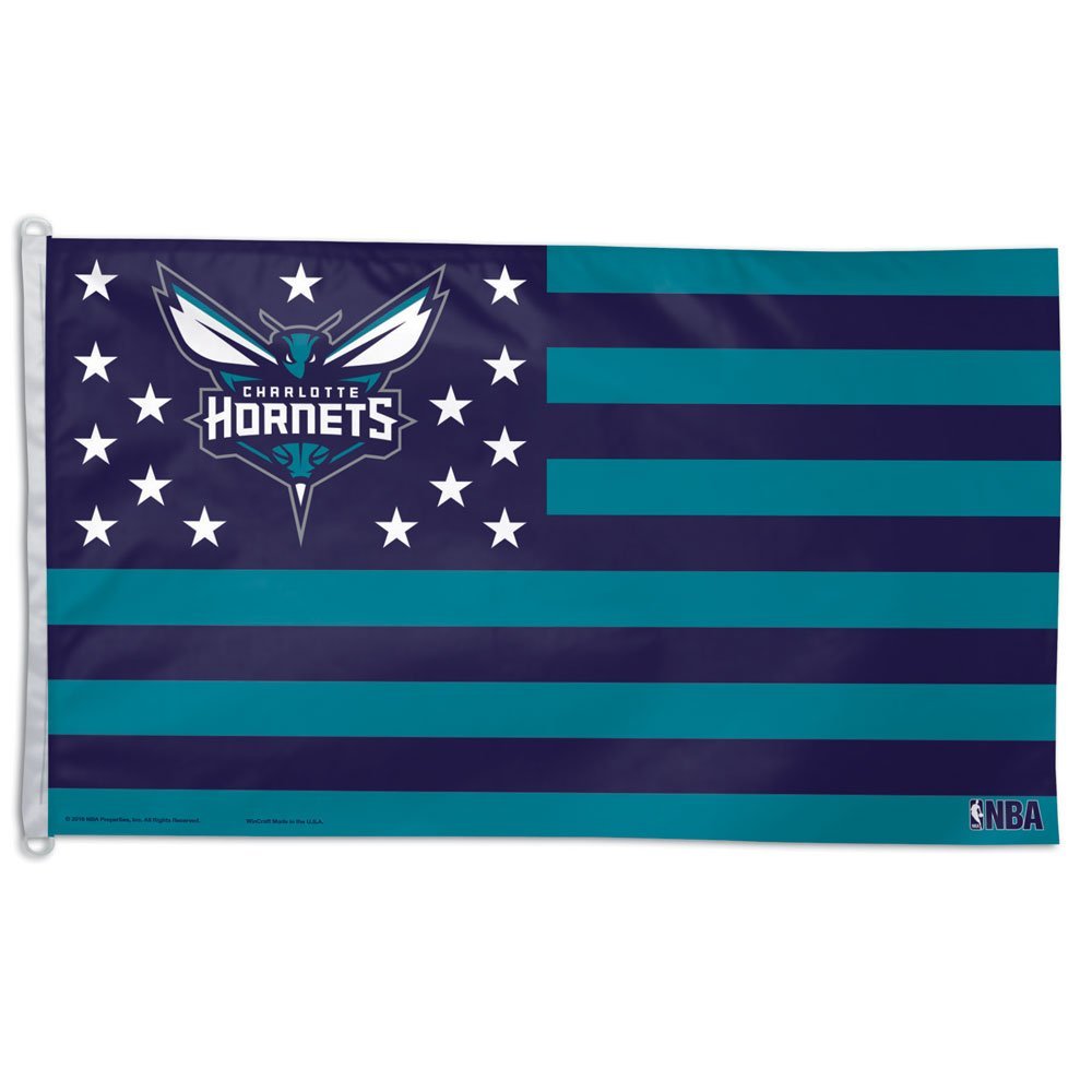 NBA Charlotte Hornets Stars & Stripes Flag Deluxe, 3 x 5-Foot