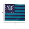 NBA Charlotte Hornets Stars & Stripes Flag Deluxe, 3 x 5-Foot view 2