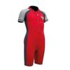 GUL Junior Flatlock UV Protection Sunsuit - Red/Grey 6 Months - 1 Year view 1