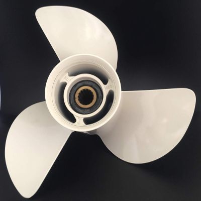 Boat Motor Aluminum Propeller 13 1/4x17-K for Yamaha 60HP 70HP 75HP 80HP 85HP 90HP 115HP 130HP Outboard Engine 6E5-45945-01-00 6E5-45945-01-EL T85-04020000 13.25x17