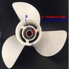 Boat Motor Aluminum Propeller 13 1/4x17-K for Yamaha 60HP 70HP 75HP 80HP 85HP 90HP 115HP 130HP Outboard Engine 6E5-45945-01-00 6E5-45945-01-EL T85-04020000 13.25x17 view 2