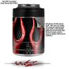 Metal Flames Red - Decal Style Skin Wrap fits Yeti Rambler Colster and RTIC Can (Cooler NOT Included) view 2