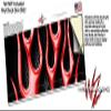 Metal Flames Red - Decal Style Skin Wrap fits Yeti Rambler Colster and RTIC Can (Cooler NOT Included) view 3
