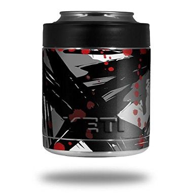 Abstract 02 Red - Decal Style Skin Wrap fits Yeti Rambler Colster and RTIC Can (Cooler NOT Included)