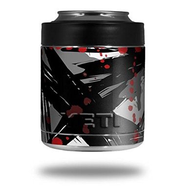 Abstract 02 Red - Decal Style Skin Wrap fits Yeti Rambler Colster and RTIC Can (Cooler NOT Included)