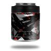 Abstract 02 Red - Decal Style Skin Wrap fits Yeti Rambler Colster and RTIC Can (Cooler NOT Included)