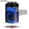 Alecias Swirl 01 Blue - Decal Style Skin Wrap fits Yeti Rambler Colster and RTIC Can (Cooler NOT Included) view 2