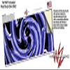 Alecias Swirl 02 Blue - Decal Style Skin Wrap fits Yeti Rambler Colster and RTIC Can (Cooler NOT Included) view 3