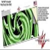 Alecias Swirl 02 Green - Decal Style Skin Wrap fits Yeti Rambler Colster and RTIC Can (Cooler NOT Included) view 3
