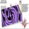 Alecias Swirl 02 Purple - Decal Style Skin Wrap fits Yeti Rambler Colster and RTIC Can (Cooler NOT Included) view 3