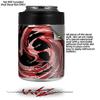 Alecias Swirl 02 Red - Decal Style Skin Wrap fits Yeti Rambler Colster and RTIC Can (Cooler NOT Included) view 2
