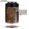 Anchors Away Chocolate Brown - Decal Style Skin Wrap fits Yeti Rambler Colster and RTIC Can (Cooler NOT Included) view 2