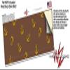 Anchors Away Chocolate Brown - Decal Style Skin Wrap fits Yeti Rambler Colster and RTIC Can (Cooler NOT Included) view 3