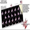 Pastel Butterflies Pink on Black - Decal Style Skin Wrap fits Yeti Rambler Colster and RTIC Can (Cooler NOT Included) view 3