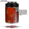 Anchors Away Red Dark - Decal Style Skin Wrap fits Yeti Rambler Colster and RTIC Can (Cooler NOT Included) view 2
