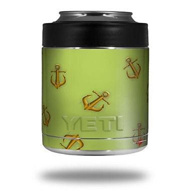 Anchors Away Sage Green - Decal Style Skin Wrap fits Yeti Rambler Colster and RTIC Can (Cooler NOT Included)