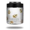 Anchors Away White - Decal Style Skin Wrap fits Yeti Rambler Colster and RTIC Can (Cooler NOT Included)
