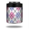 Argyle Pink and Blue - Decal Style Skin Wrap fits Yeti Rambler Colster and RTIC Can (Cooler NOT Included) view 1