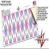 Argyle Pink and Blue - Decal Style Skin Wrap fits Yeti Rambler Colster and RTIC Can (Cooler NOT Included) view 3