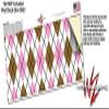 Argyle Pink and Brown - Decal Style Skin Wrap fits Yeti Rambler Colster and RTIC Can (Cooler NOT Included) view 3