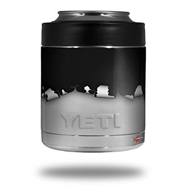 Ripped Colors Black Gray - Decal Style Skin Wrap fits Yeti Rambler Colster and RTIC Can (Cooler NOT Included)