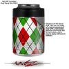 Argyle Red and Green - Decal Style Skin Wrap fits Yeti Rambler Colster and RTIC Can (Cooler NOT Included) view 2