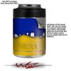 Ripped Colors Blue Yellow - Decal Style Skin Wrap fits Yeti Rambler Colster and RTIC Can (Cooler NOT Included) view 2