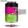 Ripped Colors Hot Pink Neon Green - Decal Style Skin Wrap fits Yeti Rambler Colster and RTIC Can (Cooler NOT Included) view 2
