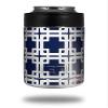 Boxed Navy Blue - Decal Style Skin Wrap fits Yeti Rambler Colster and RTIC Can (Cooler NOT Included) view 1