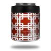 Boxed Red Dark - Decal Style Skin Wrap fits Yeti Rambler Colster and RTIC Can (Cooler NOT Included) view 1