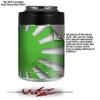Rising Sun Japanese Flag Green - Decal Style Skin Wrap fits Yeti Rambler Colster and RTIC Can (Cooler NOT Included) view 2