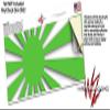Rising Sun Japanese Flag Green - Decal Style Skin Wrap fits Yeti Rambler Colster and RTIC Can (Cooler NOT Included) view 3