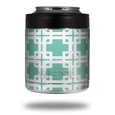 Boxed Seafoam Green - Decal Style Skin Wrap fits Yeti Rambler Colster and RTIC Can (Cooler NOT Included)
