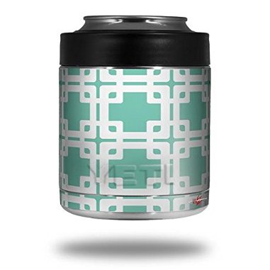 Boxed Seafoam Green - Decal Style Skin Wrap fits Yeti Rambler Colster and RTIC Can (Cooler NOT Included)