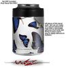 Butterflies Blue - Decal Style Skin Wrap fits Yeti Rambler Colster and RTIC Can (Cooler NOT Included) view 2