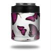 Butterflies Purple - Decal Style Skin Wrap fits Yeti Rambler Colster and RTIC Can (Cooler NOT Included) view 1