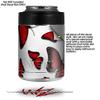 Butterflies Red - Decal Style Skin Wrap fits Yeti Rambler Colster and RTIC Can (Cooler NOT Included) view 2