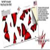 Butterflies Red - Decal Style Skin Wrap fits Yeti Rambler Colster and RTIC Can (Cooler NOT Included) view 3