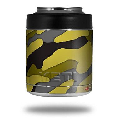 Camouflage Yellow - Decal Style Skin Wrap fits Yeti Rambler Colster and RTIC Can (Cooler NOT Included)
