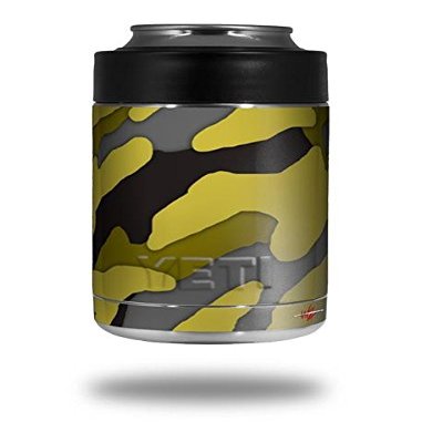 Camouflage Yellow - Decal Style Skin Wrap fits Yeti Rambler Colster and RTIC Can (Cooler NOT Included)