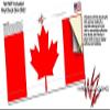 Canadian Canada Flag - Decal Style Skin Wrap fits Yeti Rambler Colster and RTIC Can (Cooler NOT Included) view 3